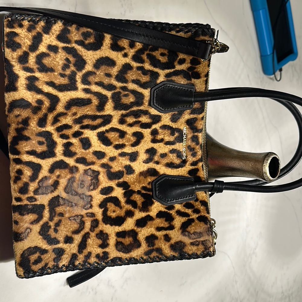 Beautiful handbag leopard print